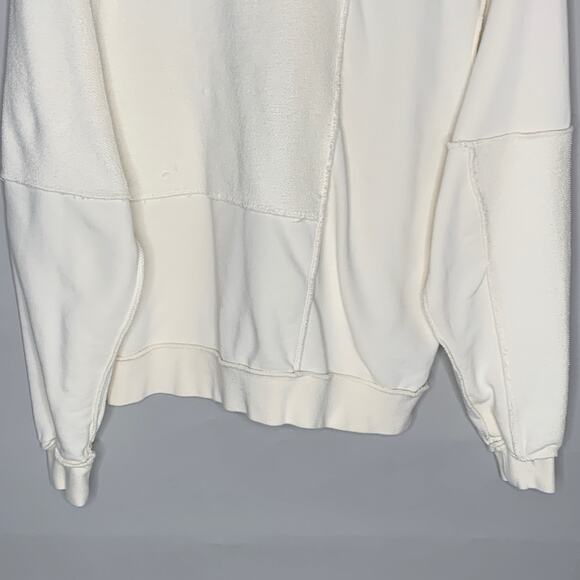 Nike Sportswear XS Womens Ivory Icon Clash Fleece Crew Sweatshirt Streetwear - Picture 6 of 10